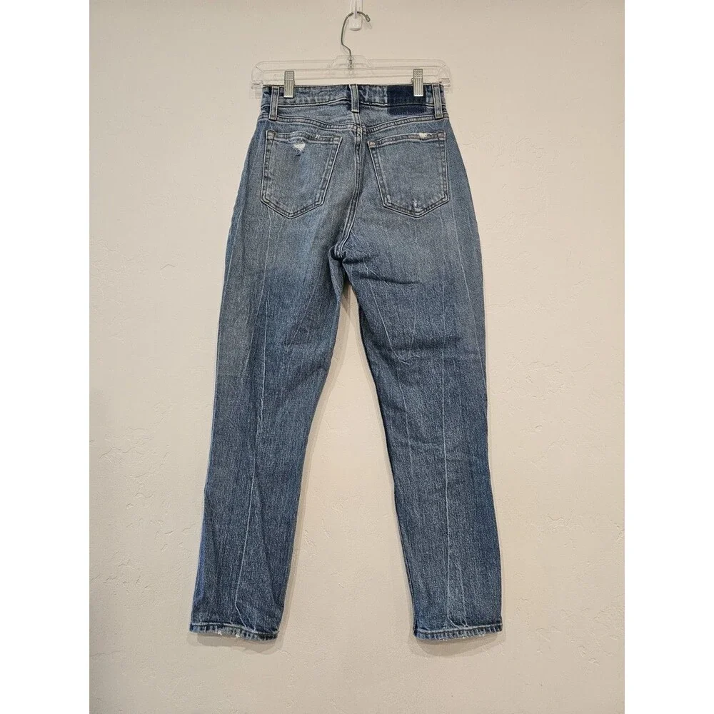 Abercrombie And Fitch Women's High Rise Mom Jeans Size 25/0 - Picture 3 of 7